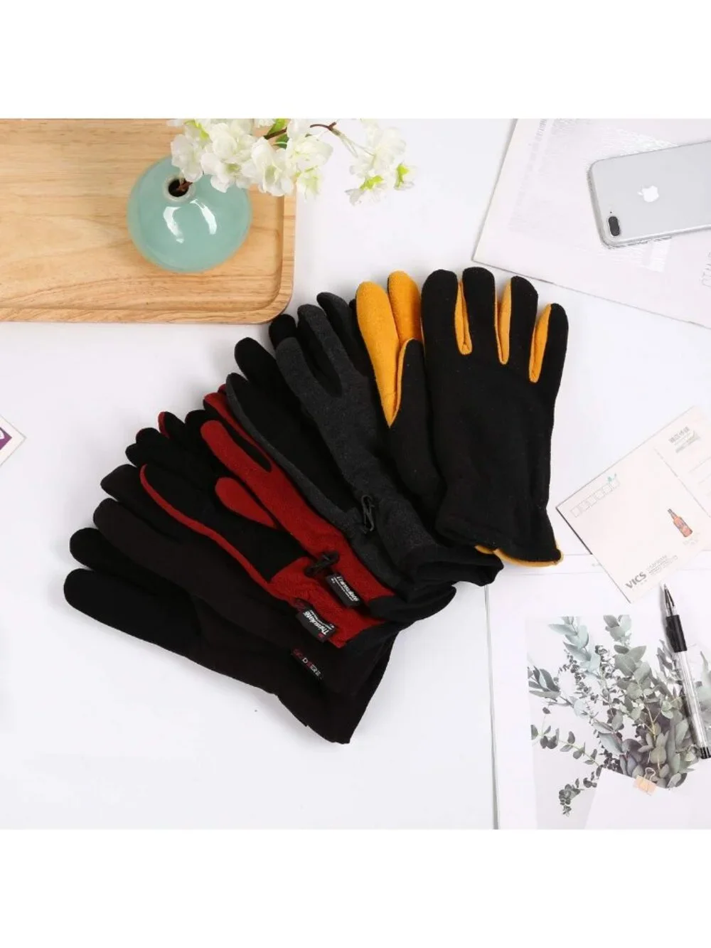 Cozy Winter Gloves - Soft Deerskin Suede, Thermal Fleece & 3M Thinsulate